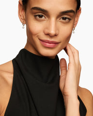 Petite Solari Drop Earrings in 18K Yellow Gold with Pearls and Diamonds, 17.2mm