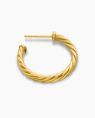 Cablespira® Hoop Earrings in 18K Yellow Gold, 3/4in