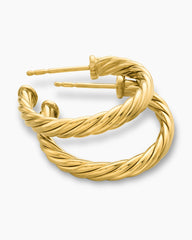 Cablespira® Hoop Earrings in 18K Yellow Gold, 3/4in