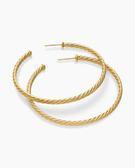 Cablespira® Hoop Earrings in 18K Yellow Gold, 2in