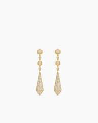 Modern Renaissance® Drop Earrings in 18K Yellow Gold with Diamonds, 30mm