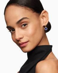 Petite DY Elements® Drop Earrings in 18K Yellow Gold with Lapis and Diamonds, 22.6mm
