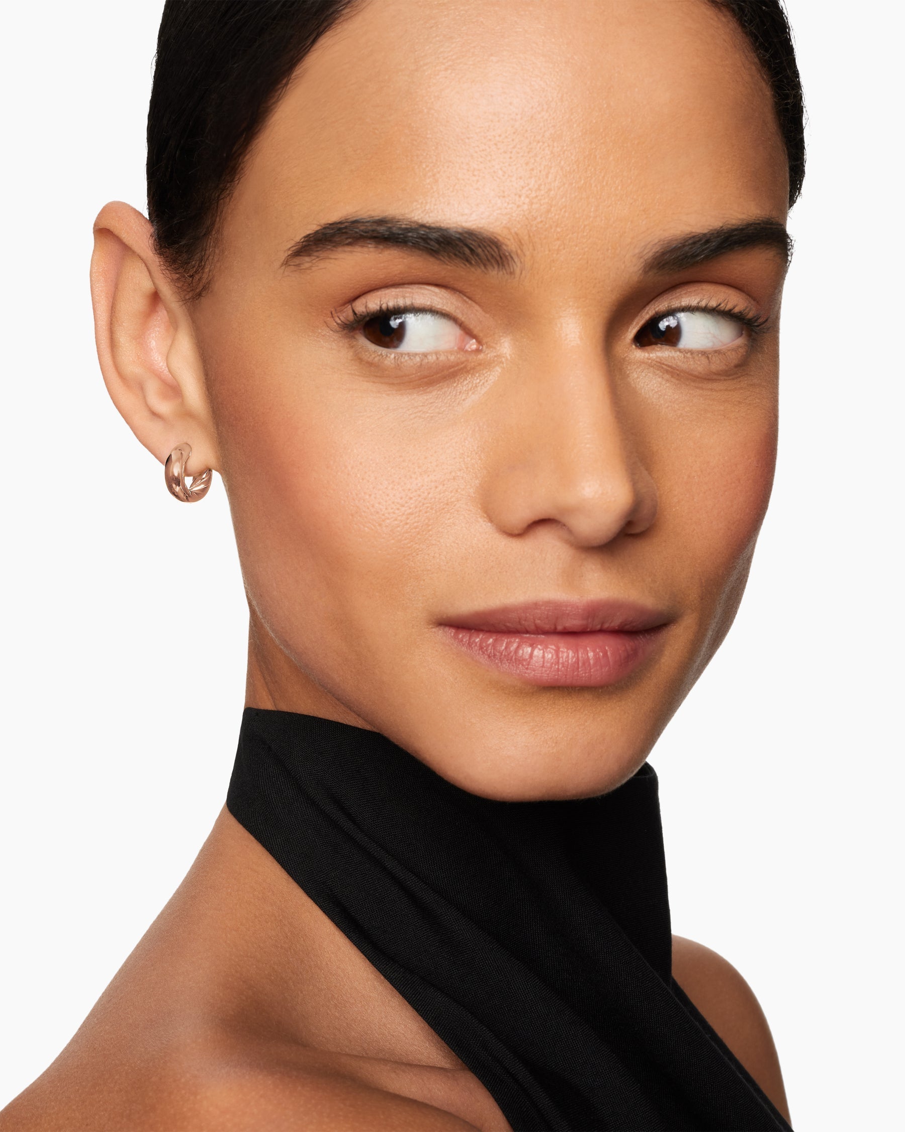 DY Mercer® Micro Hoop Earrings in 18K Rose Gold, 13.4mm