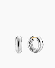 DY Mercer® Micro Hoop Earrings in Sterling Silver, 13.4mm