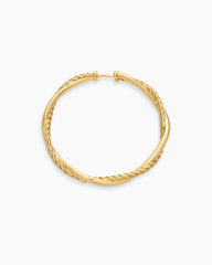 Infinity Hoop Earrings in 18K Yellow Gold with Diamonds, 42mm