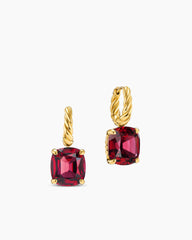 Marbella Drop Earrings in 18K Yellow Gold with Rhodolite Garnet, 11mm