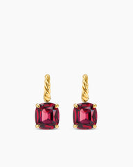 Marbella Drop Earrings in 18K Yellow Gold with Rhodolite Garnet, 11mm