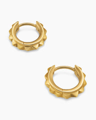 Pyramid Hoop Earrings in 18K Yellow Gold, 12.7mm