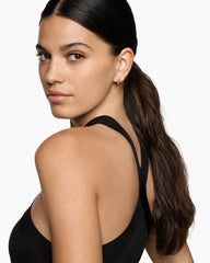 Pyramid Hoop Earrings in 18K Yellow Gold, 12.7mm