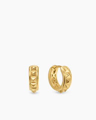 Pyramid Hoop Earrings in 18K Yellow Gold, 12.7mm