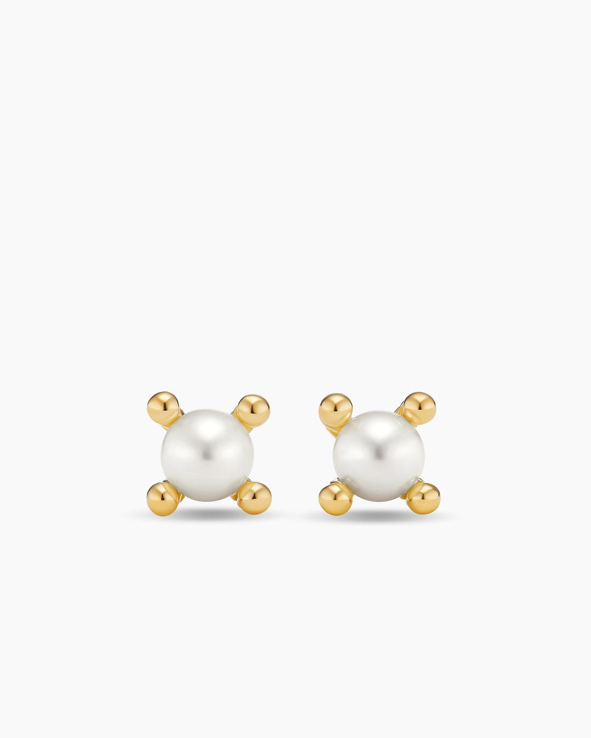 Petite Modern Renaissance® Pearl Stud Earrings in 18K Yellow Gold, 5.5mm
