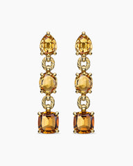 Marbella Drop Earrings in 18K Yellow Gold with Citrine and Madeira Citrine, 51mm