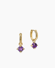 Micro Chatelaine® Drop Earrings in 18K Yellow Gold with Amethyst, 5mm