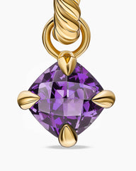 Micro Chatelaine® Drop Earrings in 18K Yellow Gold with Amethyst, 5mm