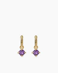 Micro Chatelaine® Drop Earrings in 18K Yellow Gold with Amethyst, 5mm