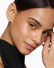 Micro Chatelaine® Drop Earrings in 18K Yellow Gold with Hampton Blue Topaz, 5mm