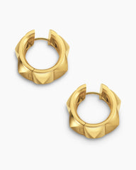 Pyramid Hoop Earrings in 18K Yellow Gold, 23.9mm