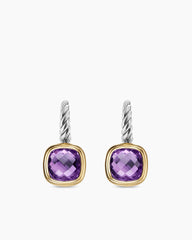 Albion® Drop Earrings in Sterling Silver with 18K Yellow Gold and Amethyst, 10mm