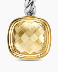 Albion® Drop Earrings in Sterling Silver with 18K Yellow Gold and Champagne Citrine, 10mm