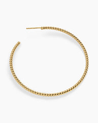 Cablespira® Hoop Earrings in 18K Yellow Gold, 55mm