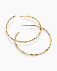 Cablespira® Hoop Earrings in 18K Yellow Gold, 55mm