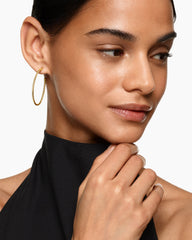 Cablespira® Hoop Earrings in 18K Yellow Gold, 55mm