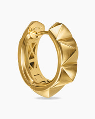 Pyramid Hoop Earrings in 18K Yellow Gold, 18.7mm