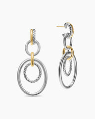 DY Mercer® Mobile Drop Earrings in Sterling Silver with 18K Yellow Gold, 65.7mm