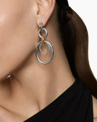 DY Mercer® Mobile Drop Earrings in Sterling Silver with 18K Yellow Gold, 65.7mm