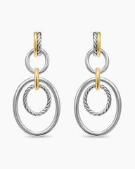 DY Mercer® Mobile Drop Earrings in Sterling Silver with 18K Yellow Gold, 65.7mm