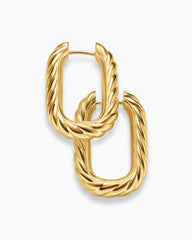 DY Madison® Cable Hoop Earrings in 18K Yellow Gold, 24.3mm