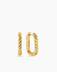 DY Madison® Cable Hoop Earrings in 18K Yellow Gold, 24.3mm