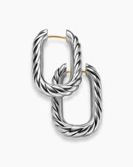 DY Madison® Cable Hoop Earrings in Sterling Silver, 24.3mm