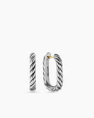 DY Madison® Cable Hoop Earrings in Sterling Silver, 24.3mm
