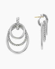 DY Mercer® Bold Triple Ring Drop Earrings in Sterling Silver, 48mm