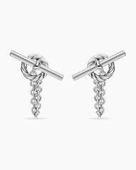 DY Mercer® Bold Toggle Chain Stud Earrings in Sterling Silver, 50.4mm