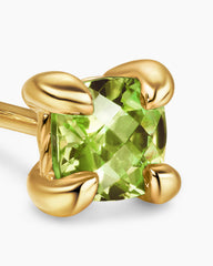 Micro Chatelaine® Stud Earrings in 18K Yellow Gold with Peridot, 4.8mm