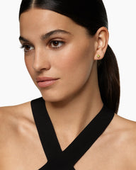 Micro Chatelaine® Stud Earrings in 18K Yellow Gold with Peridot, 4.8mm