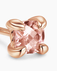 Micro Chatelaine® Stud Earrings in 18K Rose Gold with Morganite, 4.8mm