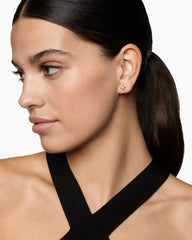 Micro Chatelaine® Stud Earrings in 18K Rose Gold with Morganite, 4.8mm