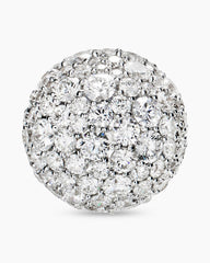 Pavé Stud Earrings in 18K Yellow Gold with Diamonds, 12mm