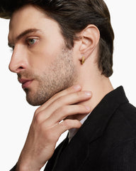 Streamline® Hoop Earring in 18K Yellow Gold, 14mm