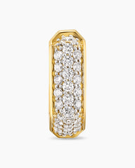 Streamline® Hoop Earring in 18K Yellow Gold with Diamonds, 11.7mm