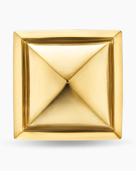 Pyramid Stud Earring in 18K Yellow Gold, 6.6mm