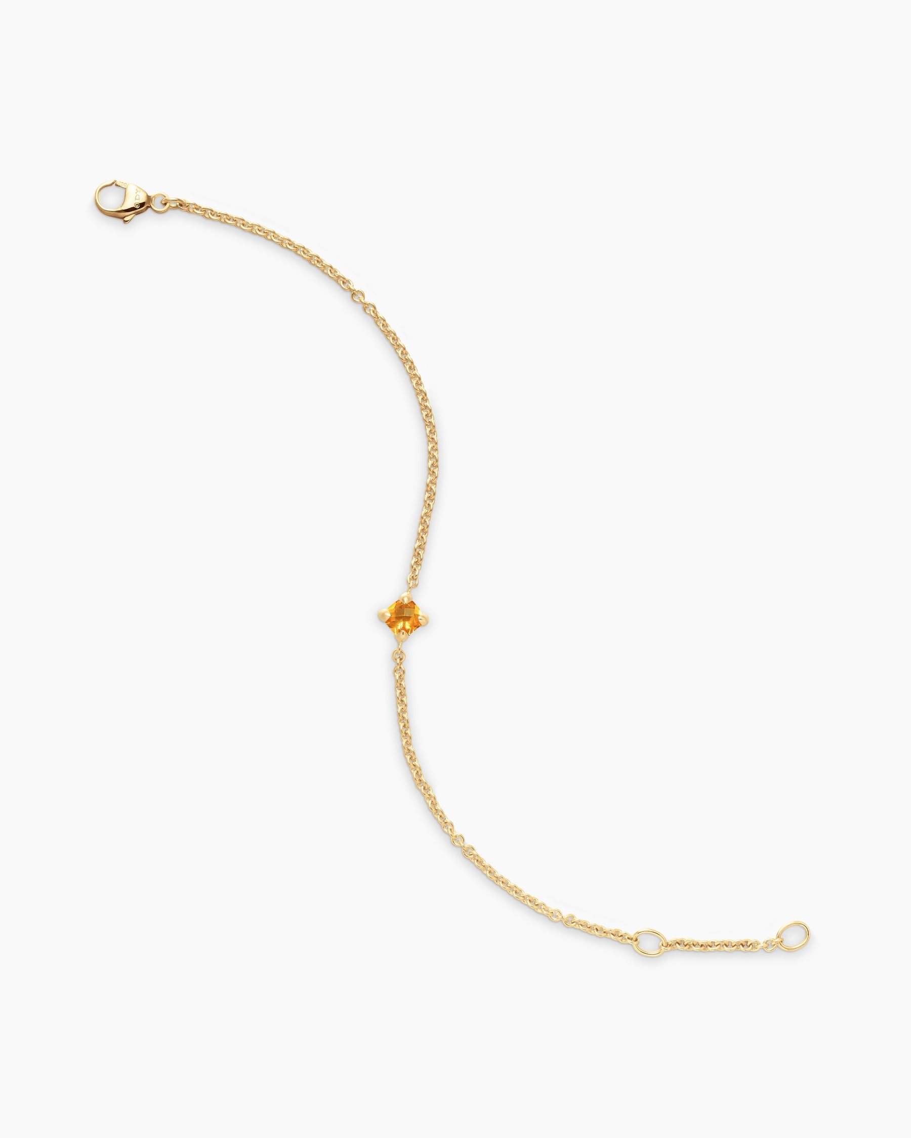 Chatelaine® Teen Bracelet in 18K Yellow Gold with Citrine, 4mm