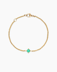 Chatelaine® Teen Bracelet in 18K Yellow Gold with Chrysoprase, 4mm