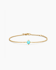 Chatelaine® Teen Bracelet in 18K Yellow Gold with Turquoise, 4mm