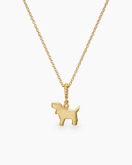 Cable Collectibles® Teen Dog Necklace in 18K Yellow Gold with Diamond