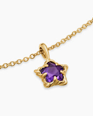 Cable Collectibles® Teen Star Necklace in 18K Yellow Gold with Amethyst