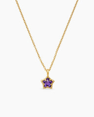Cable Collectibles® Teen Star Necklace in 18K Yellow Gold with Amethyst